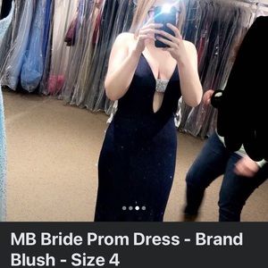 MB Bride Prom Dress- Size 4 Brand is BLUSH